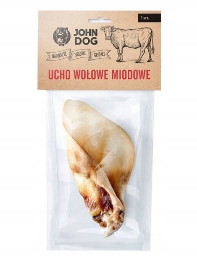 5x JohnDog Medové hovězí ucho 1 Ks