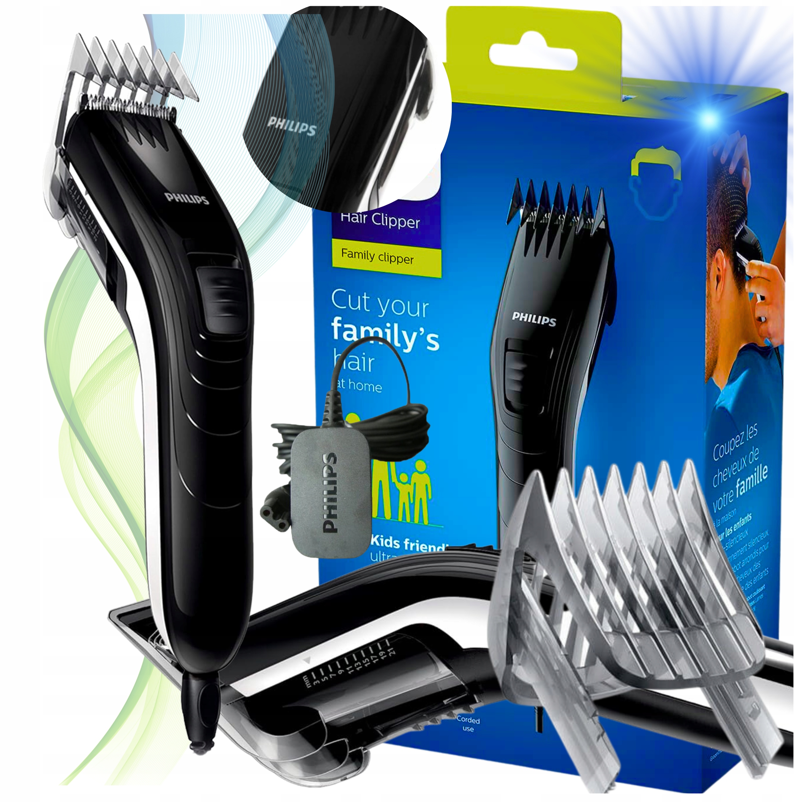 Maszynka Philips Do Strzyżenia Włosów Sieciowa Rodzinna Golarka Mocna