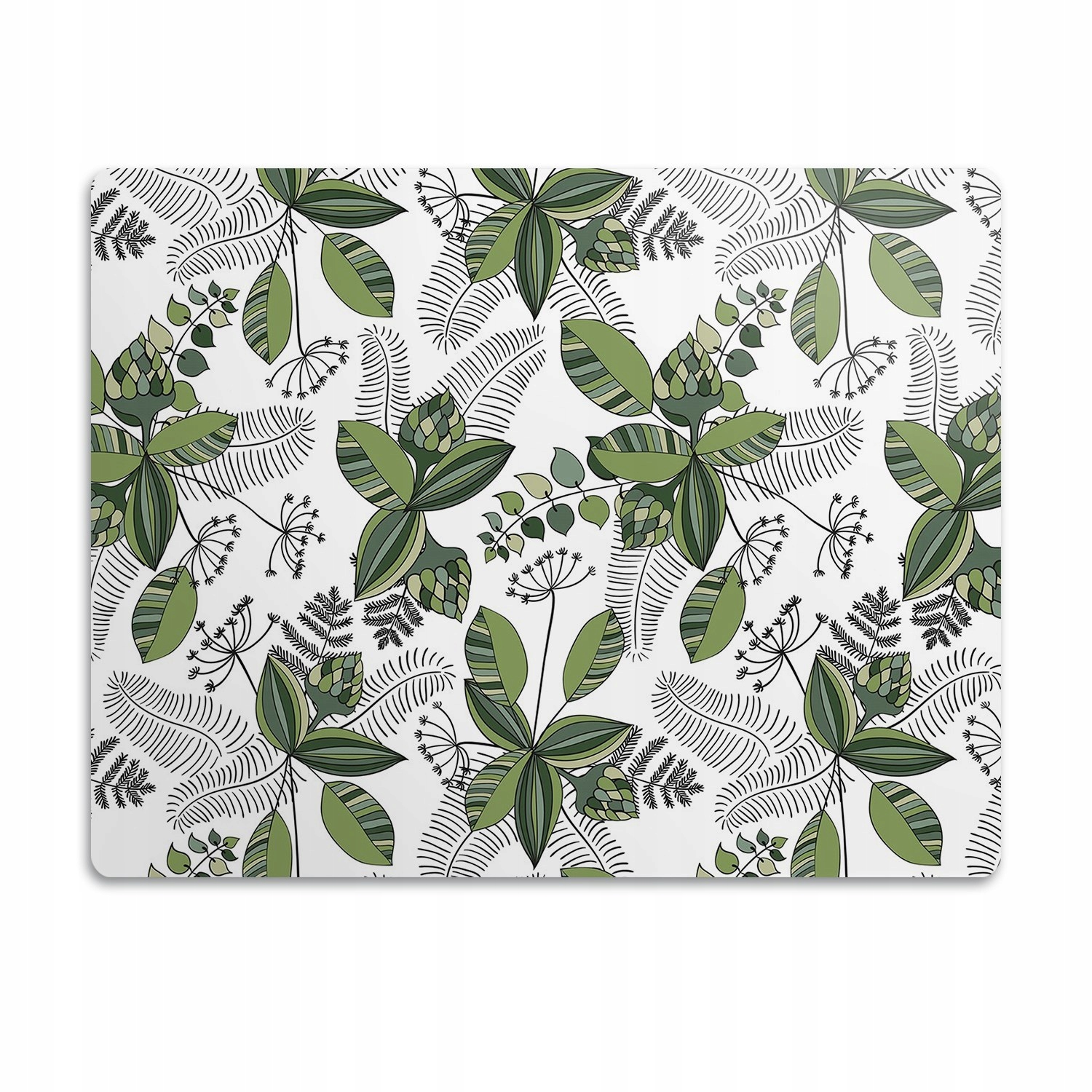 Levně Podložka pro psa pod misku Botanický vzor 60x40