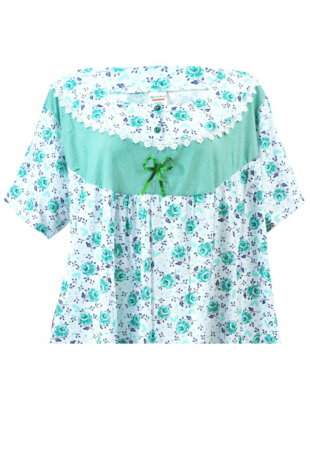 Koszula nocna z krótkim rękawem nadwymiar roz 7XL Model koszula nocna