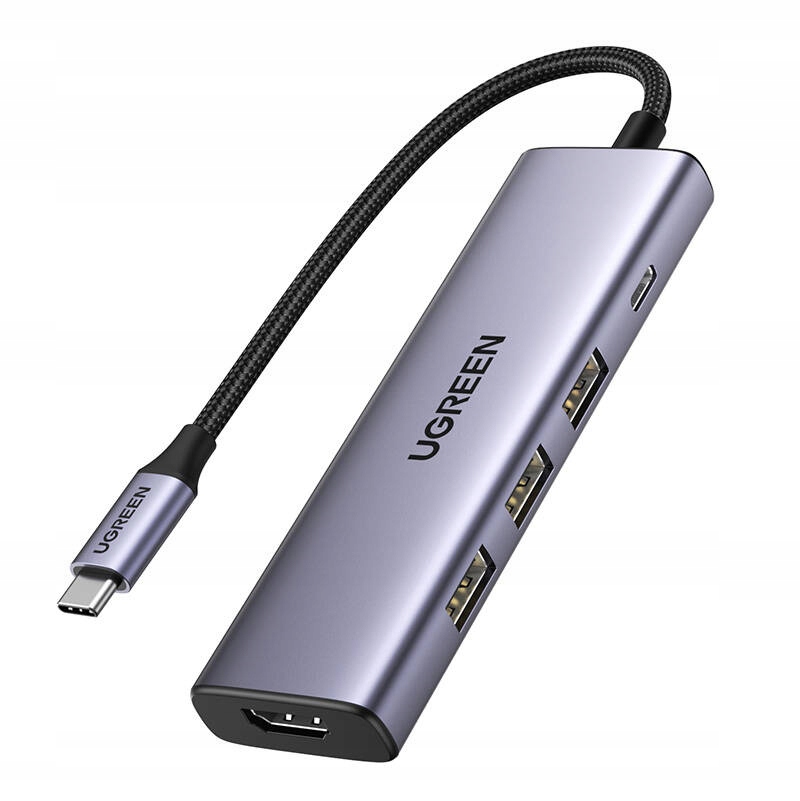 Hub adaptér Ugreen Revodok CM511 Usb-c na 3x Usb, Hdmi, Usb-c, Hdmi 4K 30