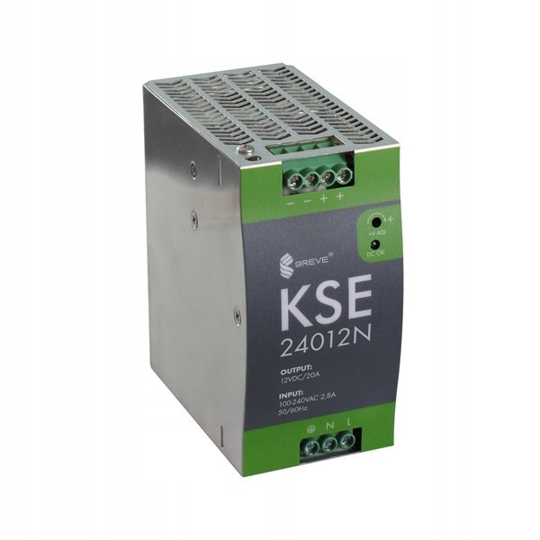Impulzný Napájací Zdroj 24V DC 240W 10A TS-35 Breve Kse 24024 230- 24VDC 10A