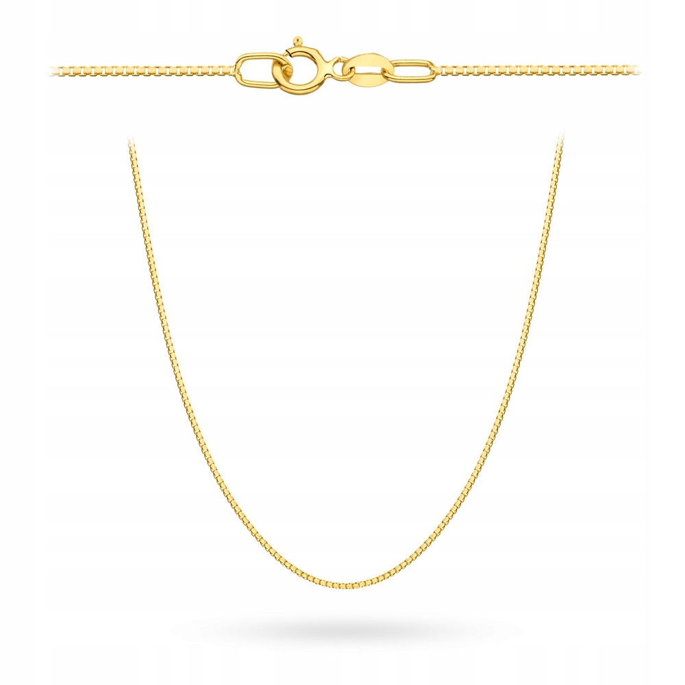 Zlatý Řetízek Kostka 42 CM 585 Gravírování