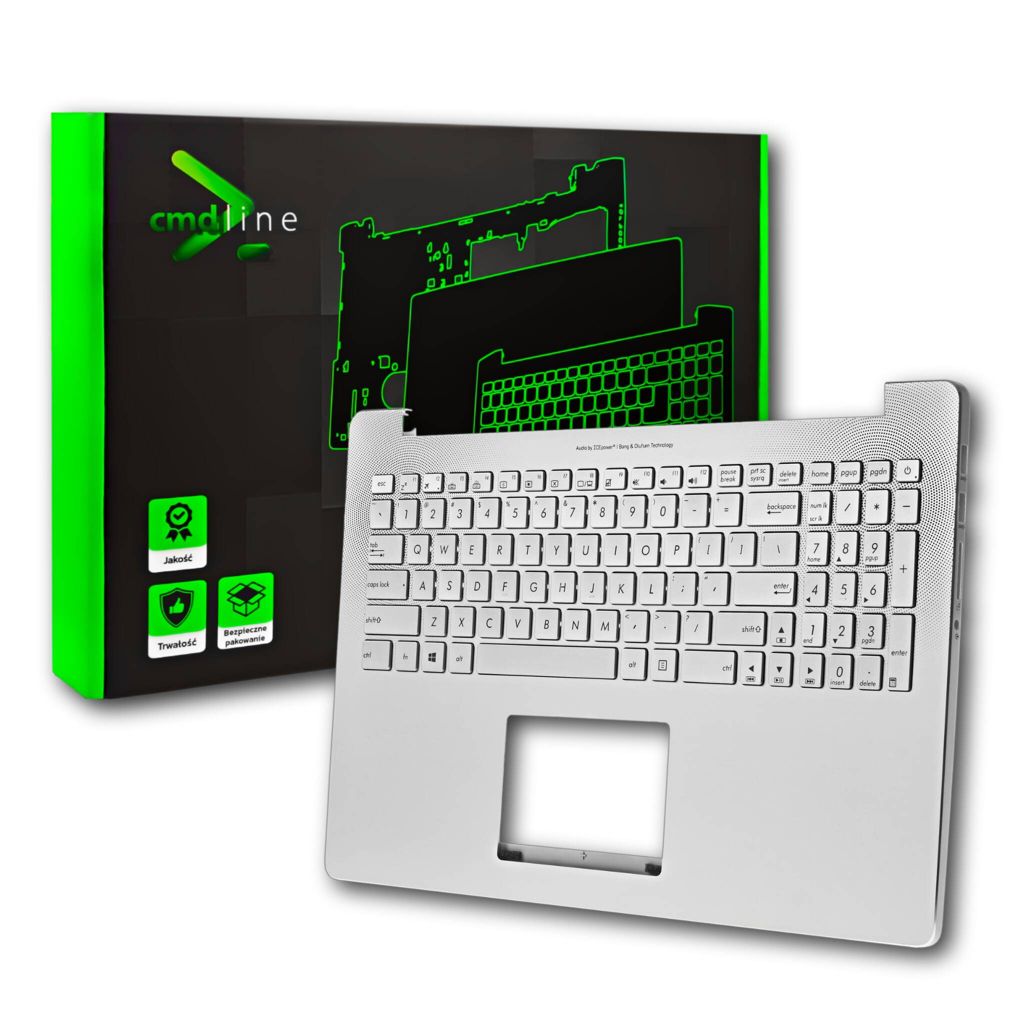 Palmrest Klawiatura Led Do Asus UX501JW