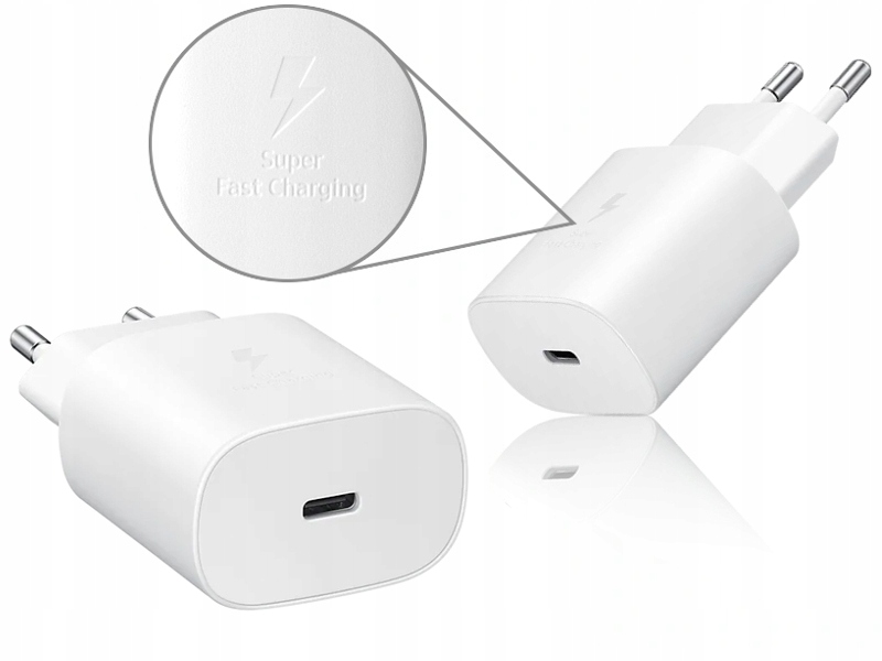 Oryginalna ładowarka SAMSUNG TA800 White 25W FAST Kolor biały