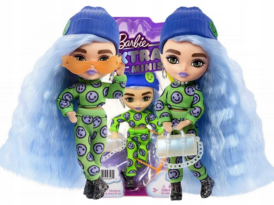 

Lalka Barbie Extra Minis lalka w ubranku w emotki