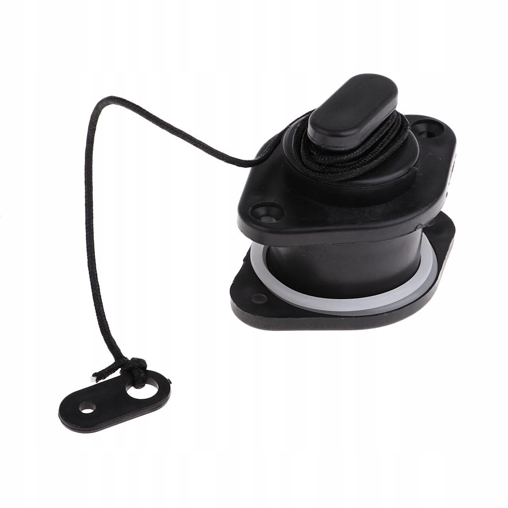 Kayak Scupper Plug with , Inflatable Hole Valve Replacement 24mm Black