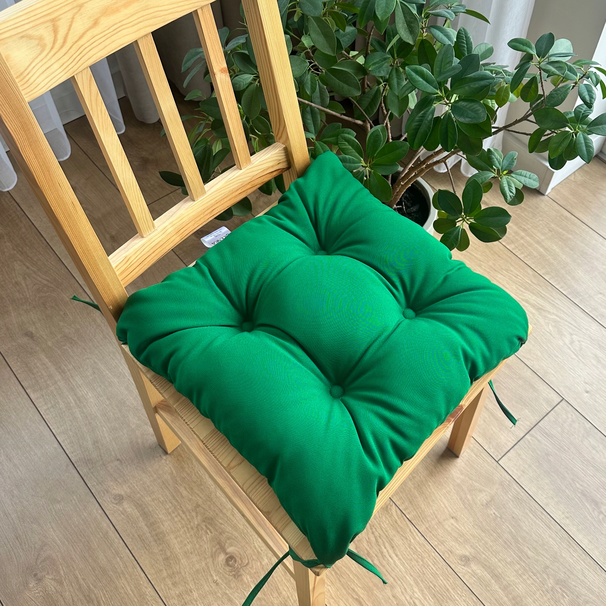 Poduszka na krzesło KWADRAT 40x40 cm ZIELONY Marka inna