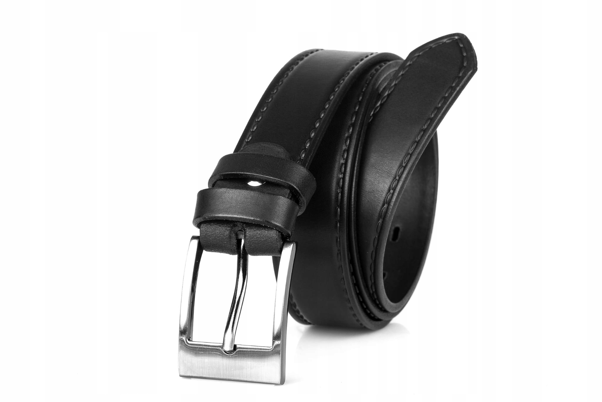 

Pasek męski skórzany klasyczny czarny 3/120 cm