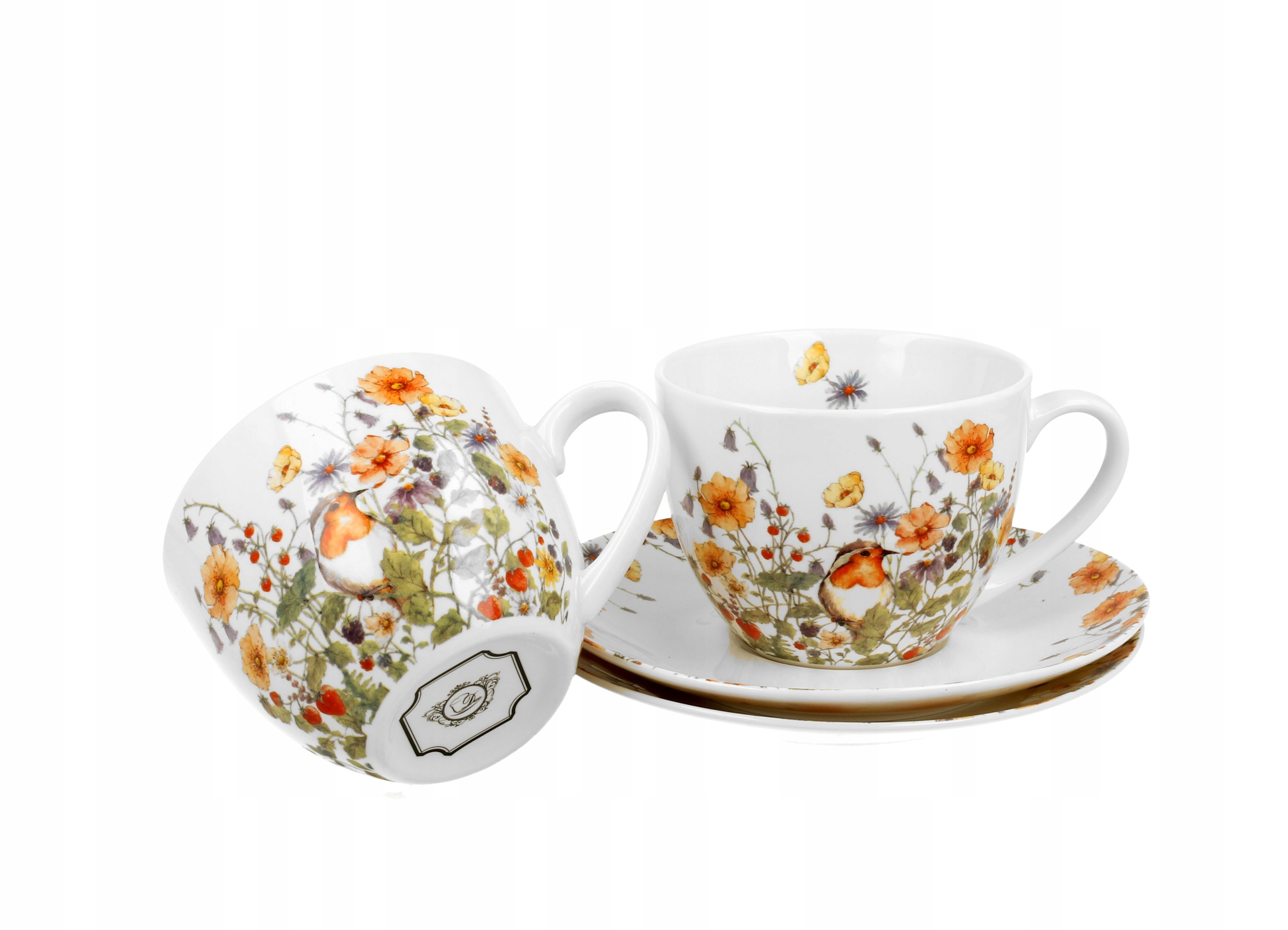 Filiżanki ze spodkami 280 ml komplet 2 szt. WILD B Kod producenta 5902693929789