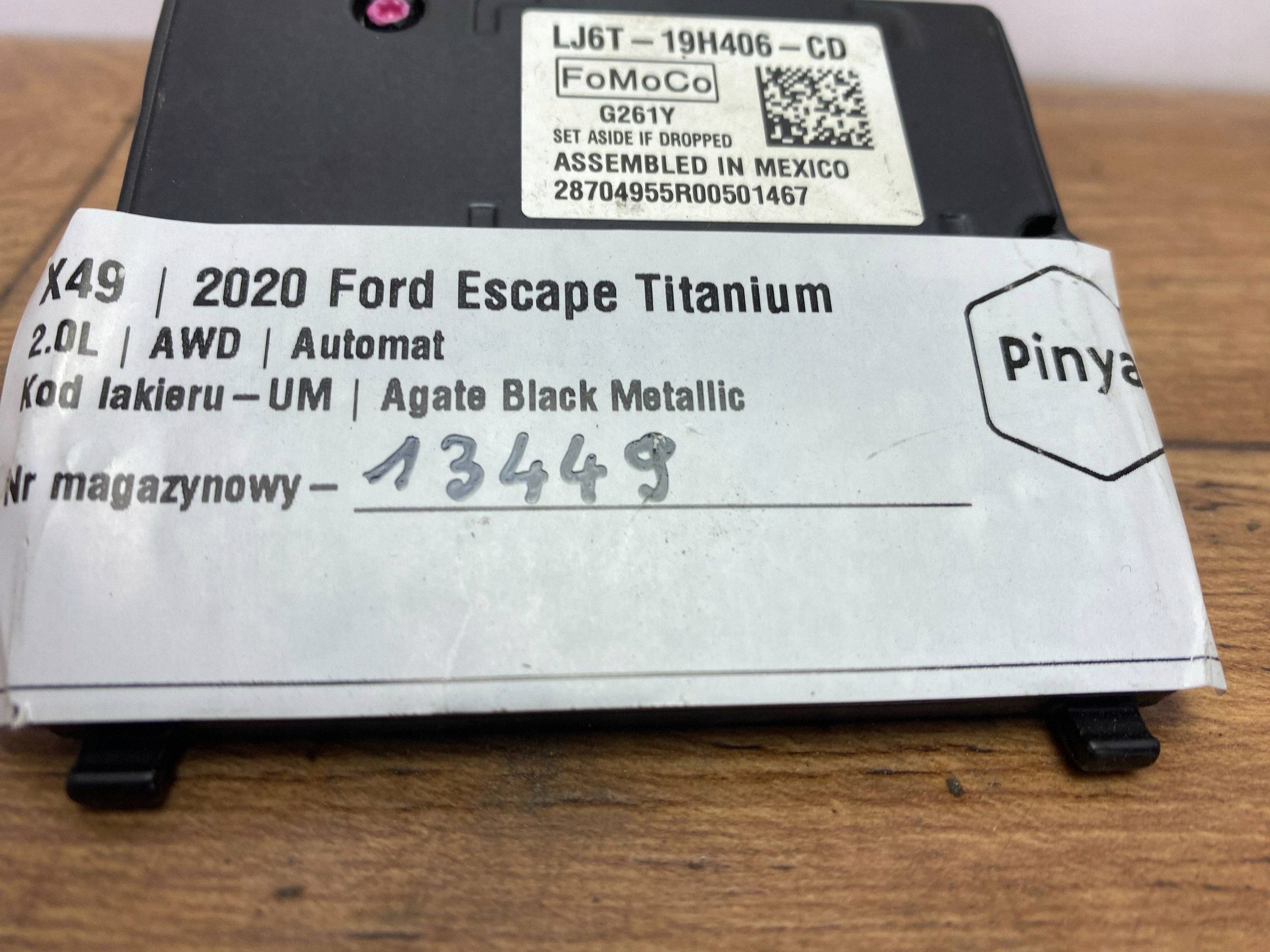 Kamera przedniej windows (ADAS) Ford Escape IV 2020