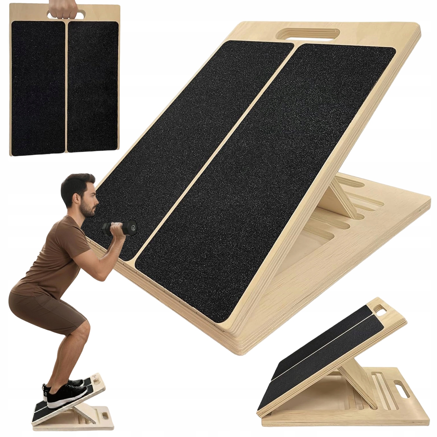 Skośna Deska Do Rozciągania Łydek Przysiady Rozciąganie Łydek Rozciąganie