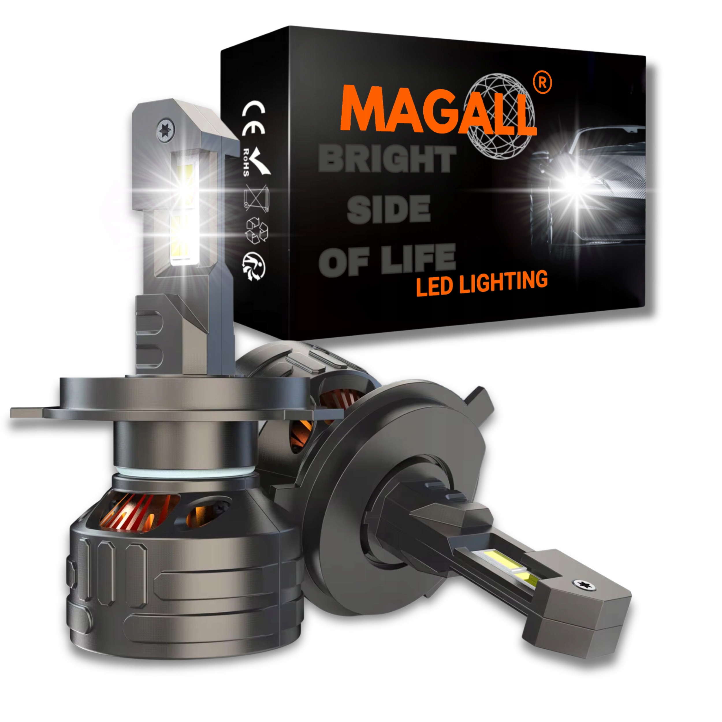 Žiarovky H4 Led Canbus Magall Kronos 36000LM 160W Veľmi Silné Biele Svetlo