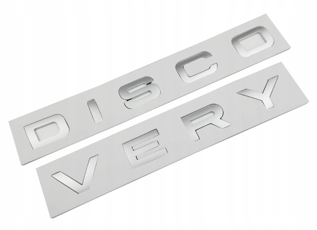 

Emblemat Napis Znaczek Discovery Srebrny