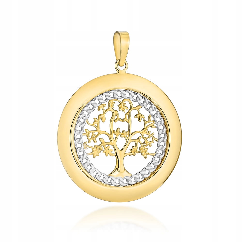 Zlatý přívěsek 585 stromek Štěstí na provázku Ring 2.45g Strom života