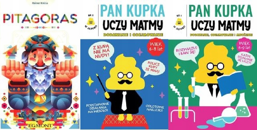 Pitagoras Pan Kupka uczy matmy 1+2