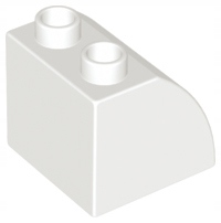 

Lego Duplo 11170 Skos 2x2x1 biały zaokrąglony (8g)