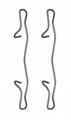 ZESTAW INSTALACYJNY KLOCKÓW HAMULCOWY CITROEN TYŁ C5 06- / FORD, MAZDA, DB,