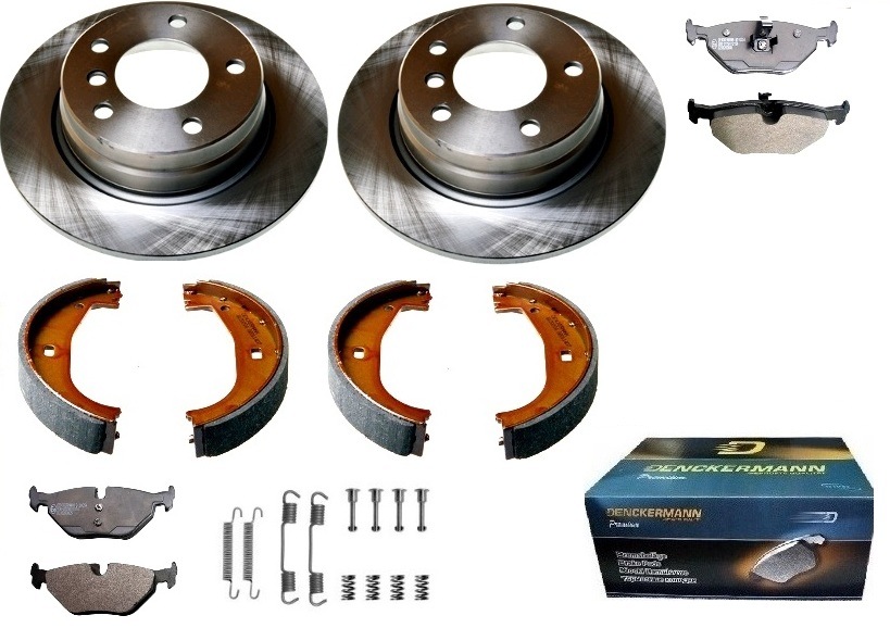 Kotouče čelisti sada Bmw 3 E36 Zadní Sada Plné 280 mm x 10 mm