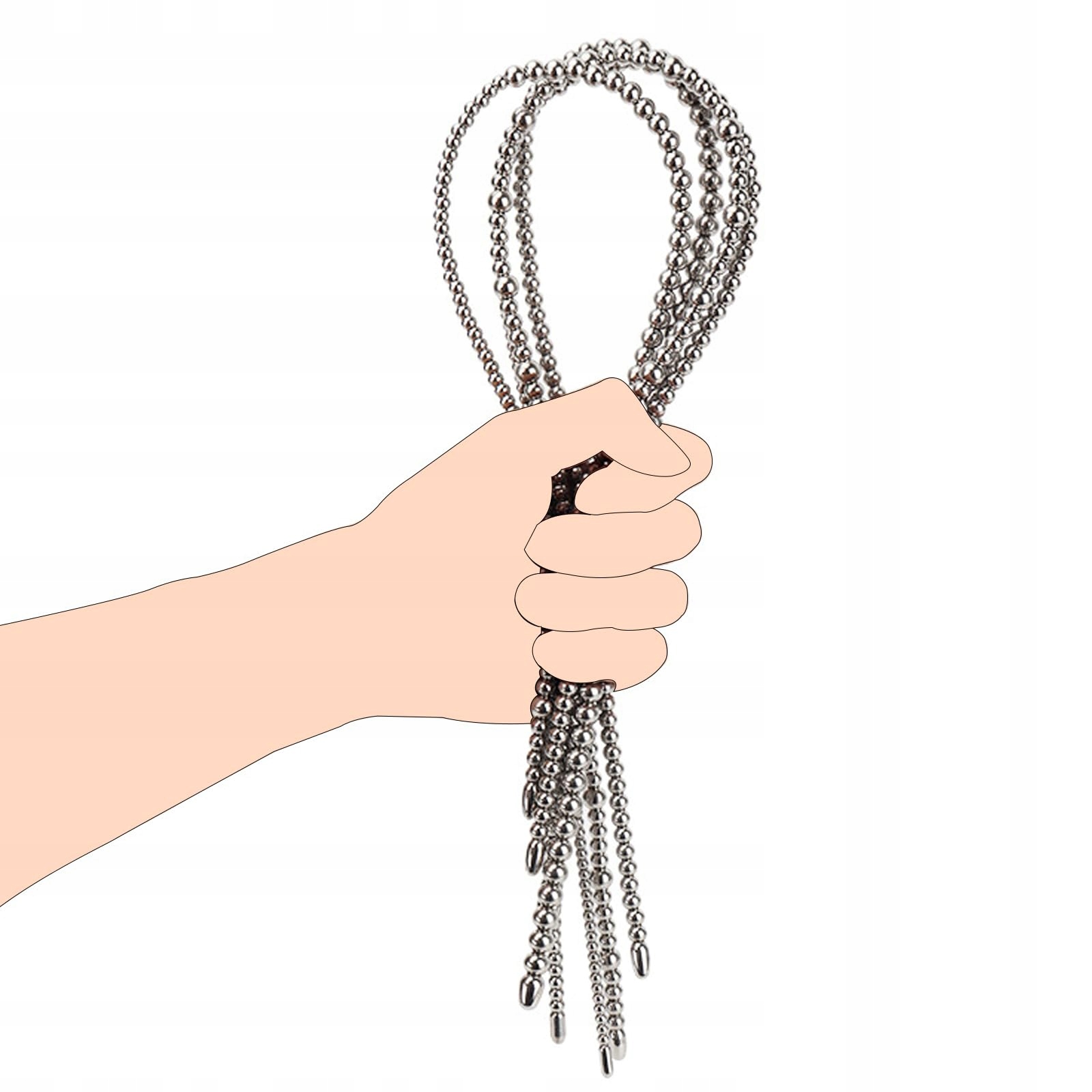 BDSMLOVE Dilator Stalowy 600 MM Podwójny Korek Penisa dla Mężczyzn Gay — miniatura 9