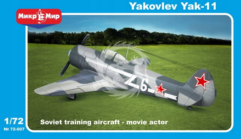 Cvičný letoun Jak 11 Mikromir MM72-007 v měřítku 1/72