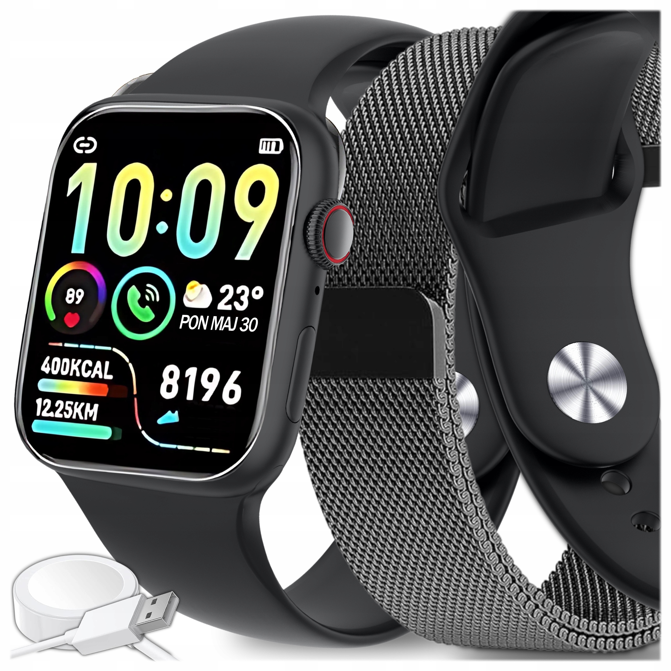 Chytré Hodinky Pánské Dámské Hodinky Sms Hovory Sport Zdraví Menu Pl 2 Řemínky