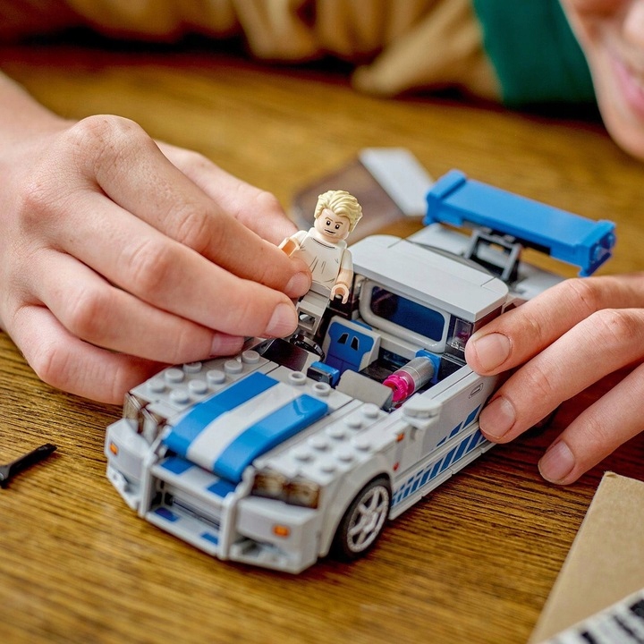LEGO Speed Champions 76917 Nissan Skyline GT-R (R34) Klocki Prezent + Torba Płeć chłopcy dziewczynki