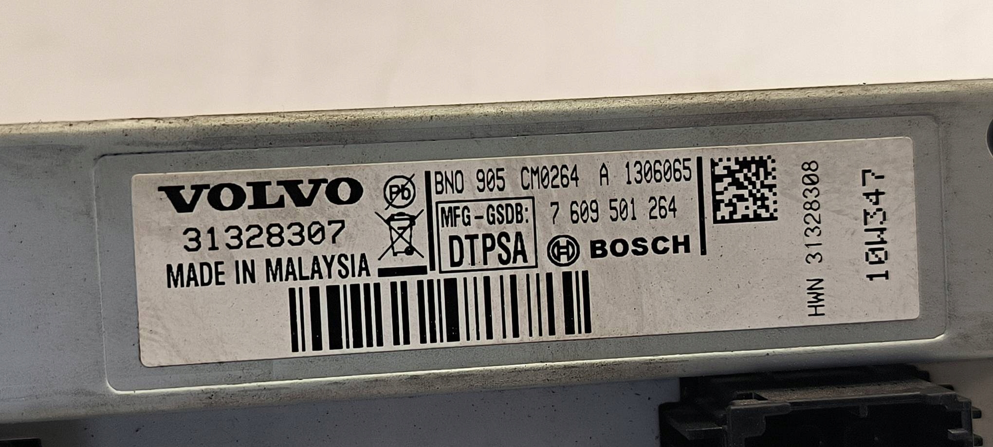 Schermo PANEL 31328307 VOLVO V60 e