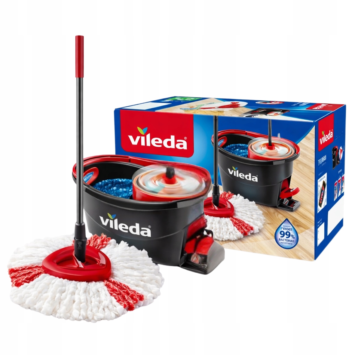 Levně Sada Vileda Easy Wring & Clean Turbo Rotační mop Box