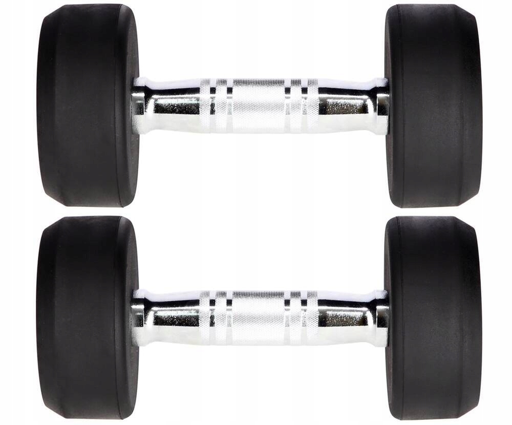 Hantelka Pogumovaná Závaží pro trénink fitness cvičení 2 x 5 kg