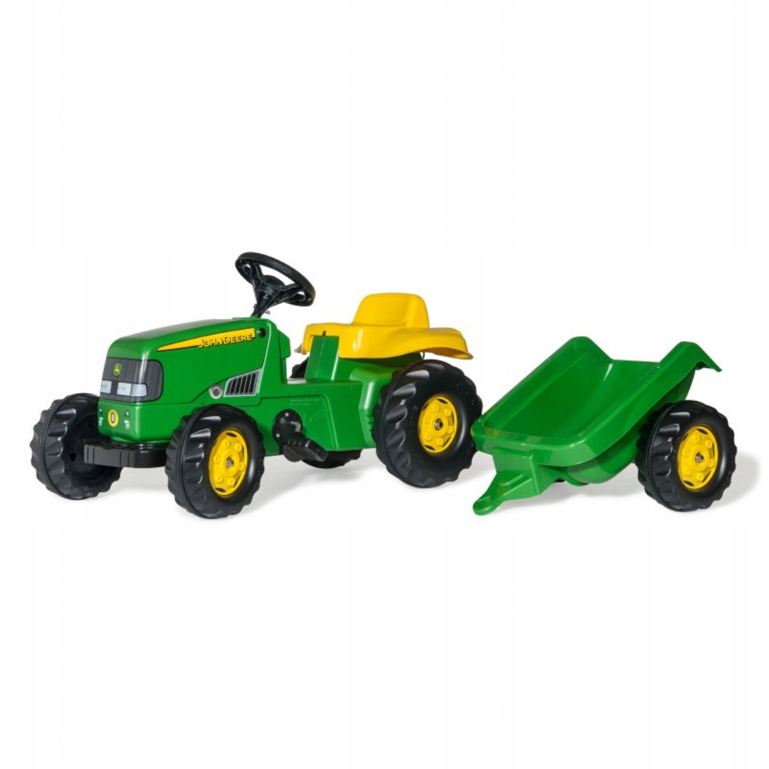 Traktor jeździk na pedały John Deere z przyczepą Rolly Toys