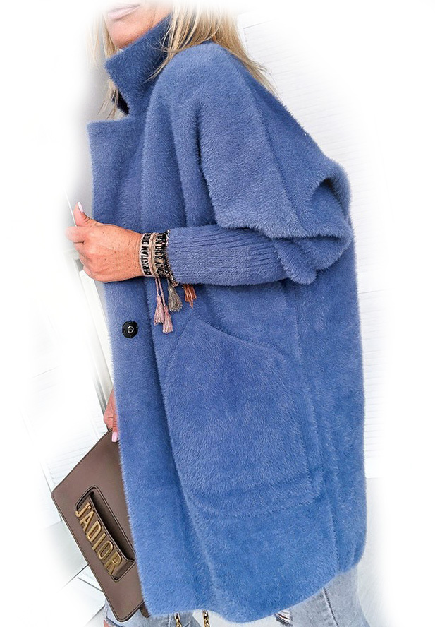 

Płaszcz Alpaka Długi Płaszczyk Wełna Kurtka S