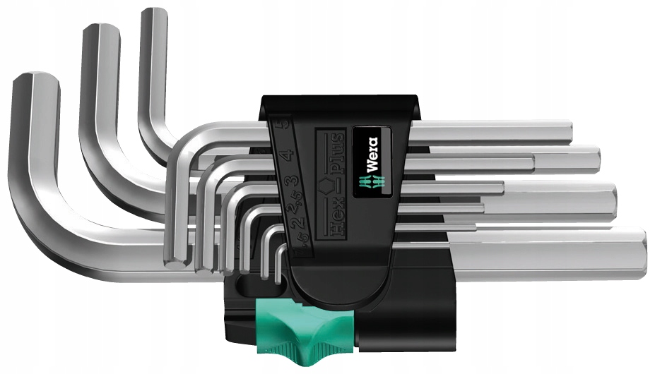 

Klucze Imbusowe Hex Krótkie 9szt 1,5-10mm Wera