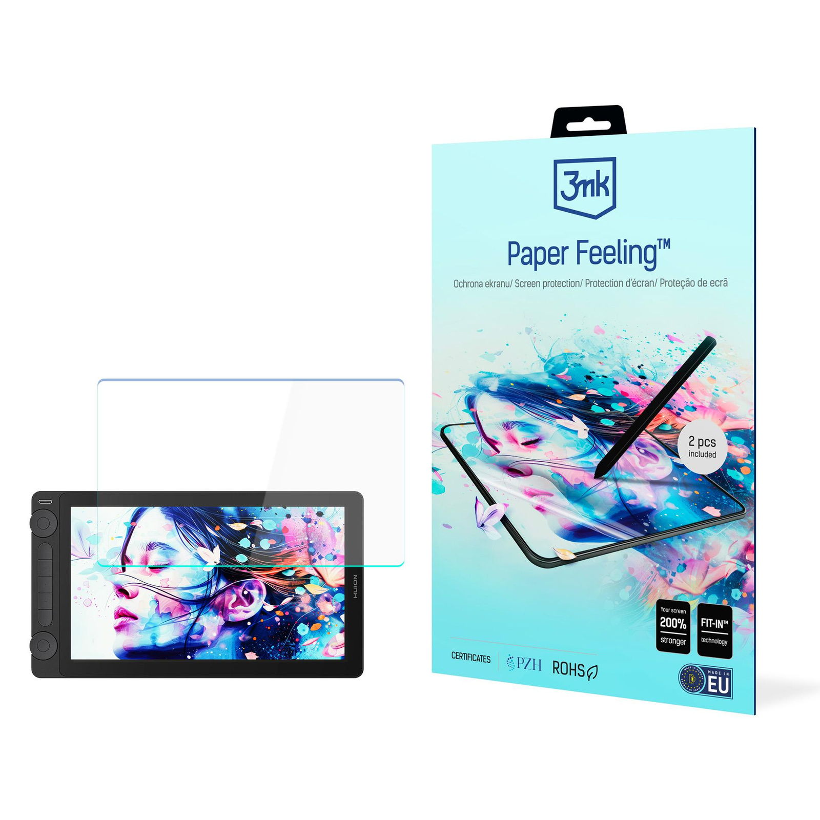 Folia do Huion Kamvas 13 Gen 3 up to 15" 3mk Paper Feeling