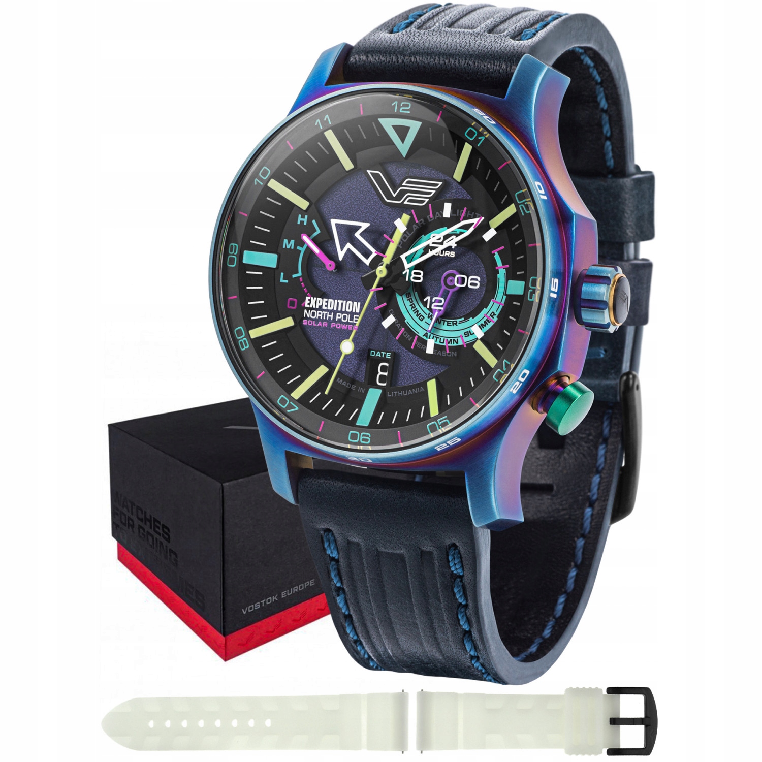 Pánské Hodinky Vostok Europe VS57-595D737 modrý pásek