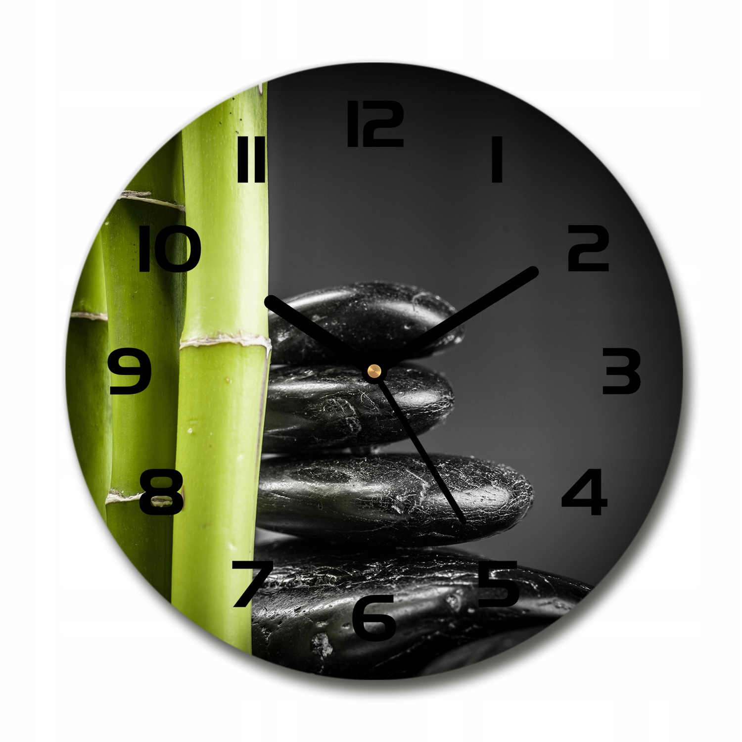 

Zegar ścienny szklany okrągły Bambus fi 30 cm