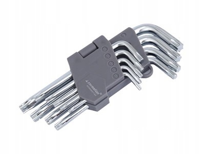 

Klucze trzepieniowe 130mm śruby Torx, T10-T50,9szt