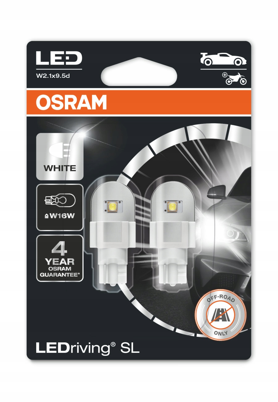 Osram Żarówka Led Premium New W16W 6000K BIAŁA