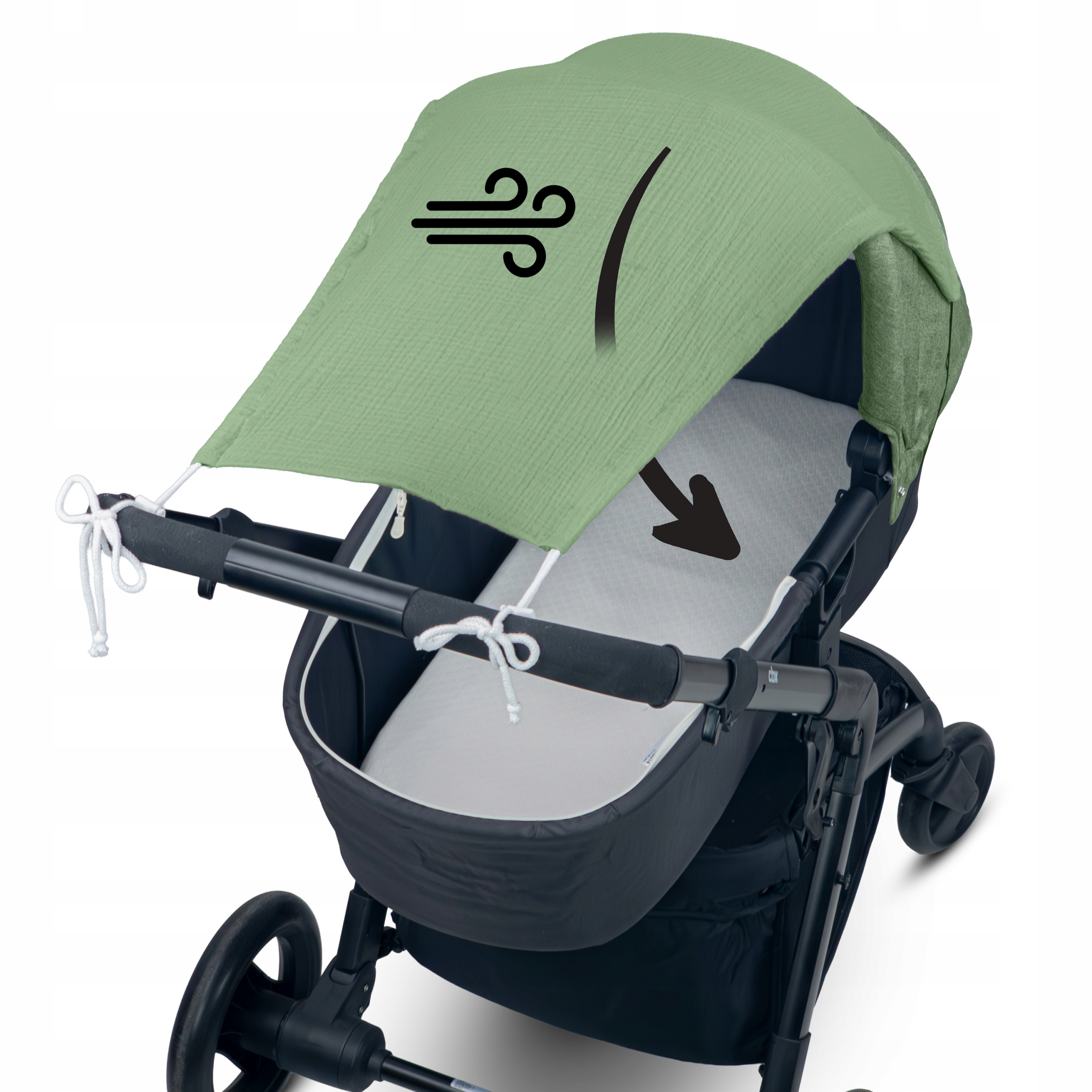 Daszek do wózka PRZECIWSŁONECZNY osłonka osłona do GONDOLI i SPACERÓWKI Kod producenta Parasol markiza przeciwsłoneczna do gondoli