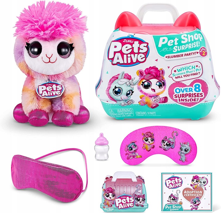 

Zuru Pets Alive Interaktywny Pluszak+transporter