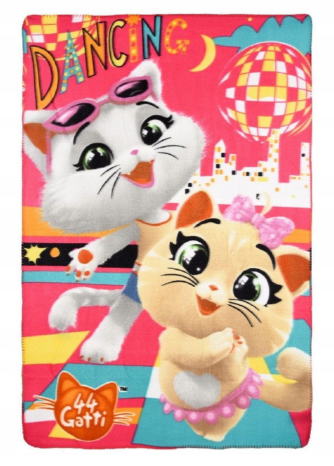 

Koc polarowy 44 Gatti Koty różowy 100x150 cm