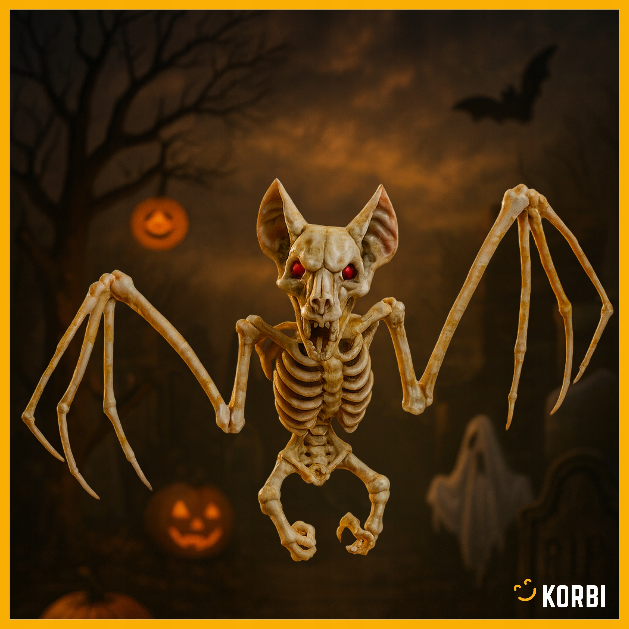 SZKIELET NIETOPERZA NIETOPERZ KOŚCI DEKORACJA WISZĄCA OZDOBA HALLOWEEN Rodzaj szkielet