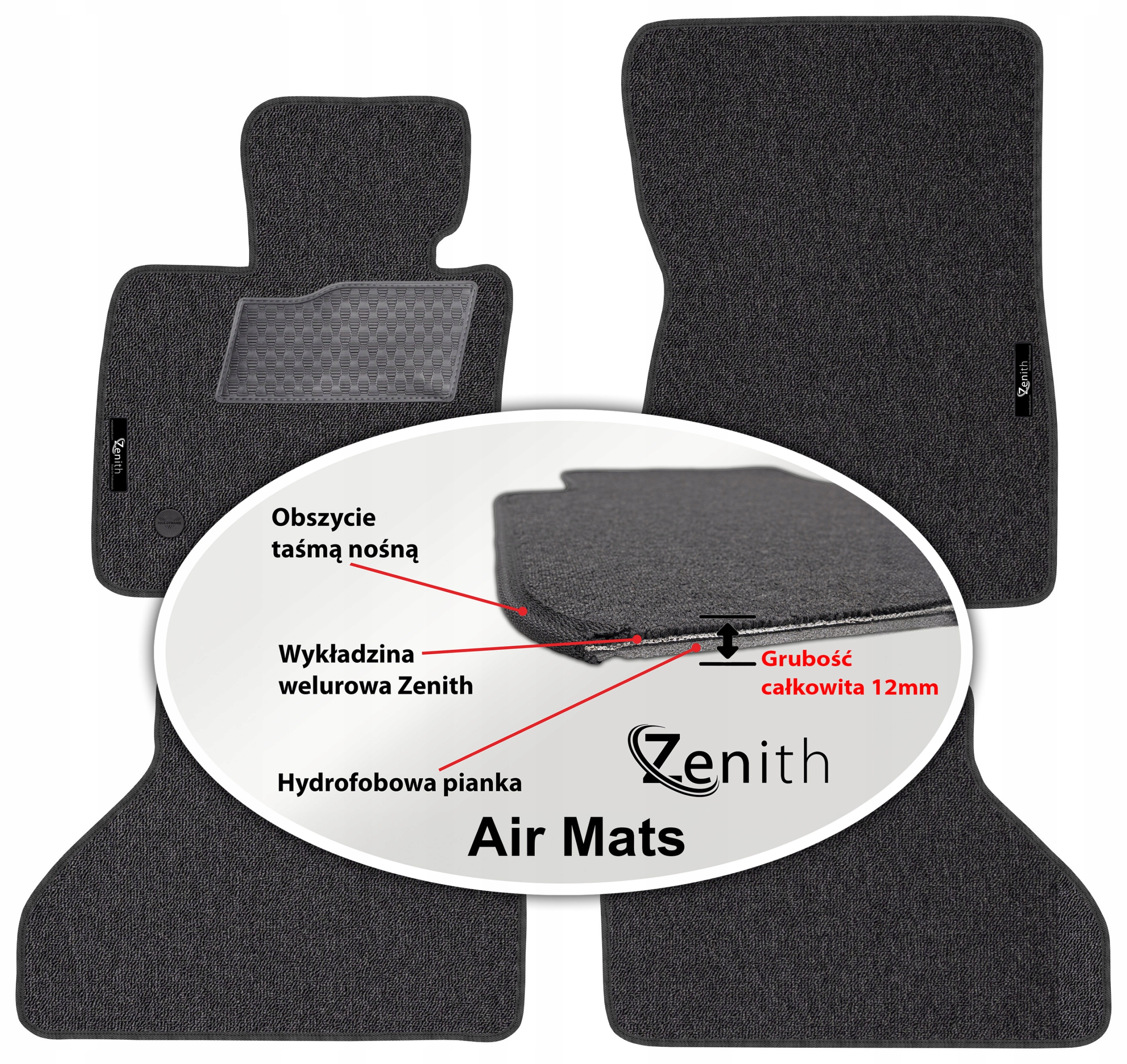 Bmw X5 E70 5os 2007-2013 Velúrové koberčeky do auta Zenith Air Mats