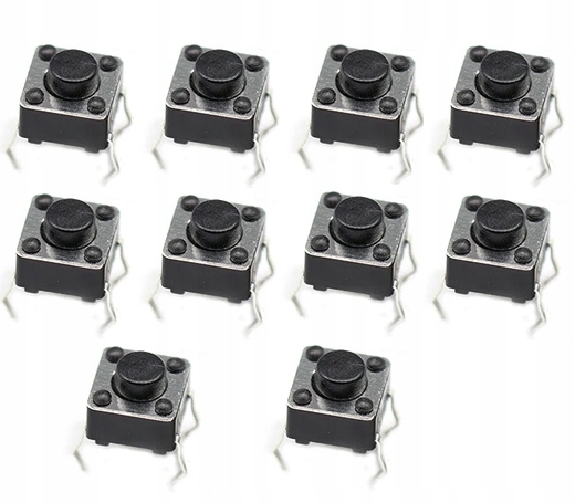 Microswitch 6mm Przełącznik Przycisk 6x6x6mm 10szt.