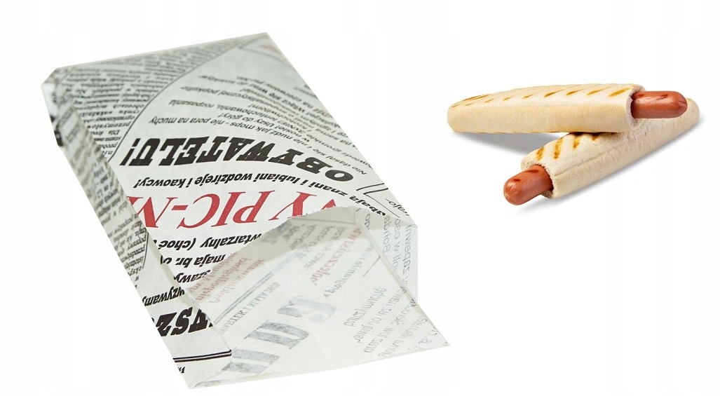 

Torebka papierowa Pe Hot-dog 16x8cm 250szt
