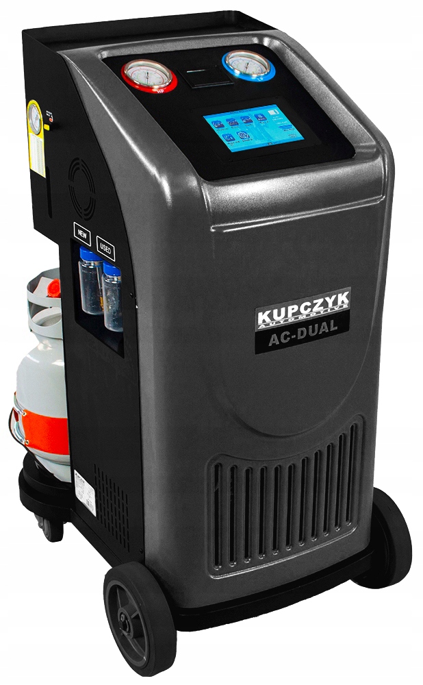 Stacja Klimatyzacji DUAL-GAS R134A R1234YF Kupczyk Cechy dodatkowe baza danych drukarka wyświetlacz