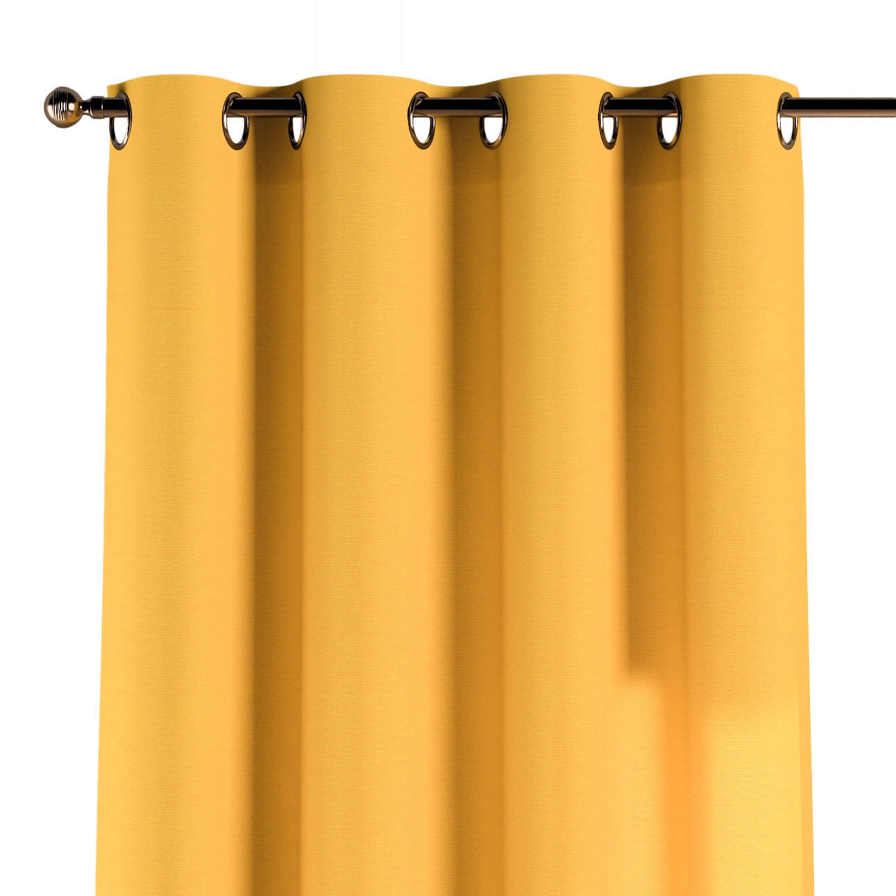 Záves na kolieskach 1 ks 130x245 cm žltý