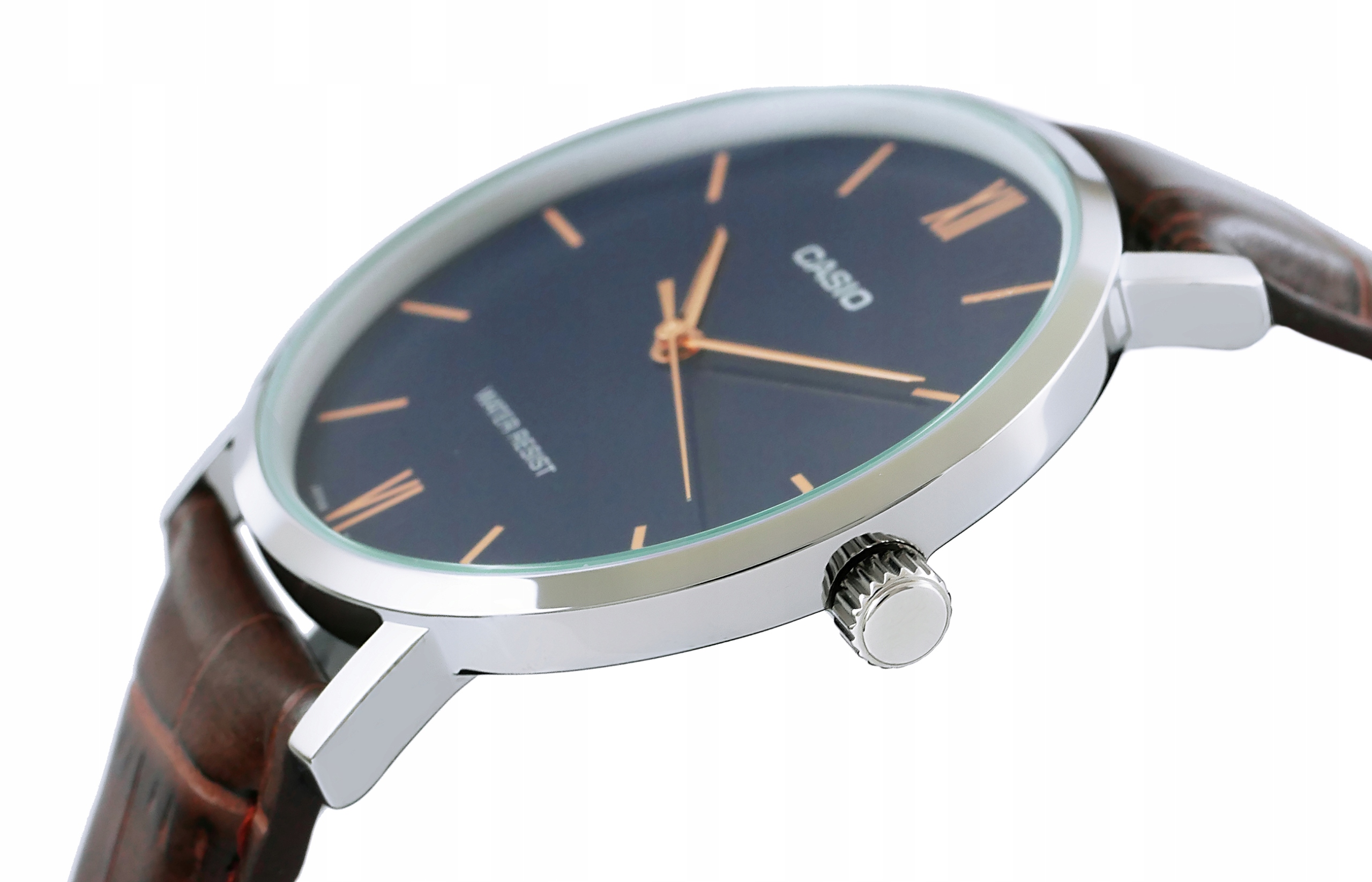 ZEGAREK MĘSKI CASIO MTP-VT01L KLASYCZNY + PUDEŁKO Model MTP-VT01L-2B