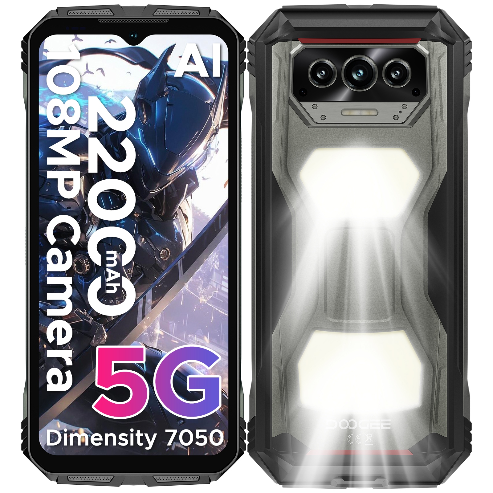 Smartphone Doogee Vmaxs 5G, 22000mAh, 108MP, 24+256GB, 6.58" 120Hz, Android, WiFi6