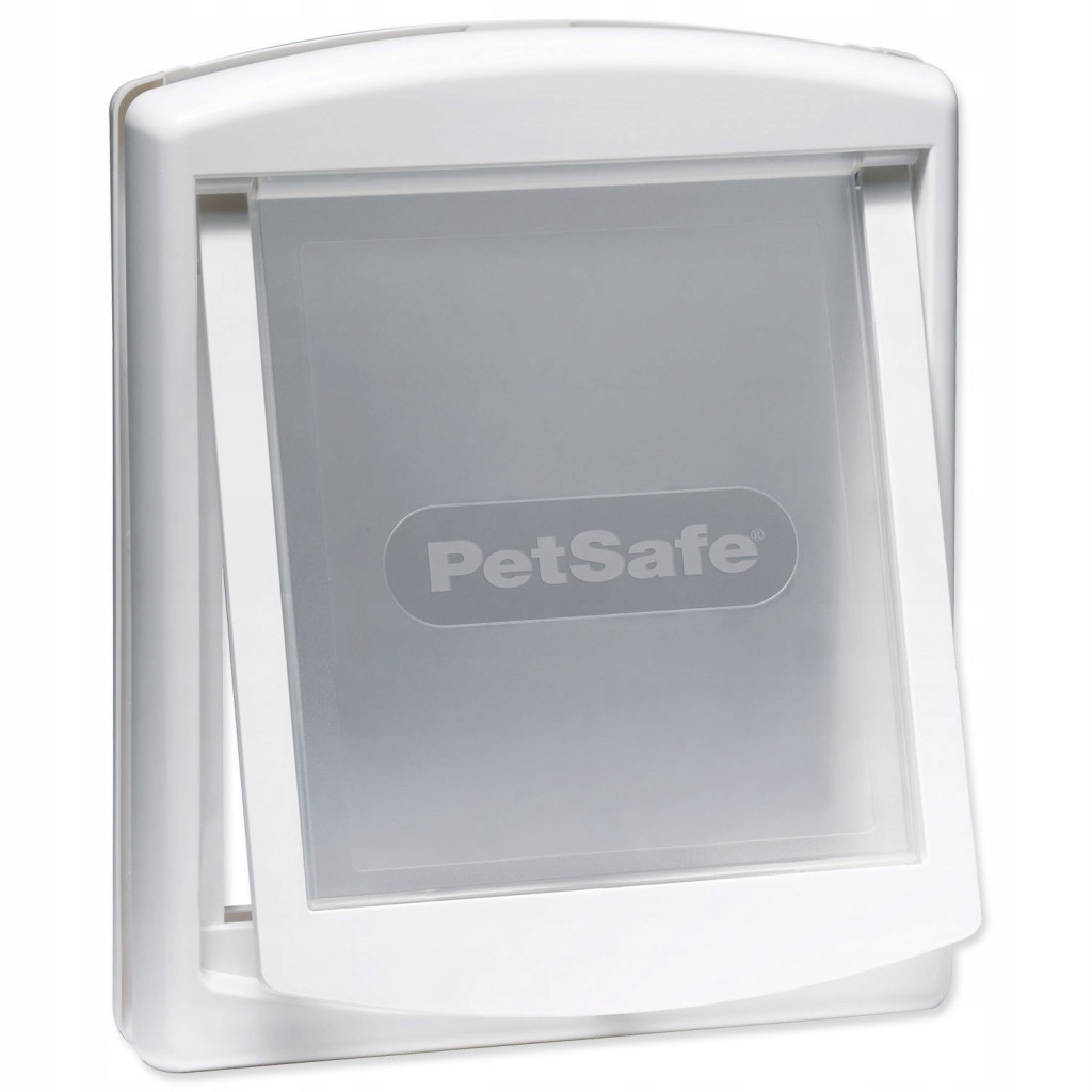 Levně Dvířka PetSafe plastová s transparentním flapem bílá, výřez 28,1x23,7cm